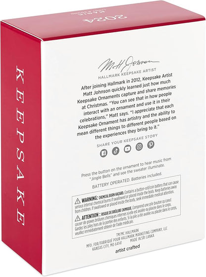 Hallmark Keepsake Christmas Ornament 2024, National Lampoon's Christmas Vacation Ugly Sweater Musical with Light, Christmas Movie Gifts