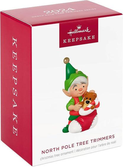 Hallmark Keepsake Christmas Ornament 2024, North Pole Tree Trimmers, Gifts for Christmas Lovers
