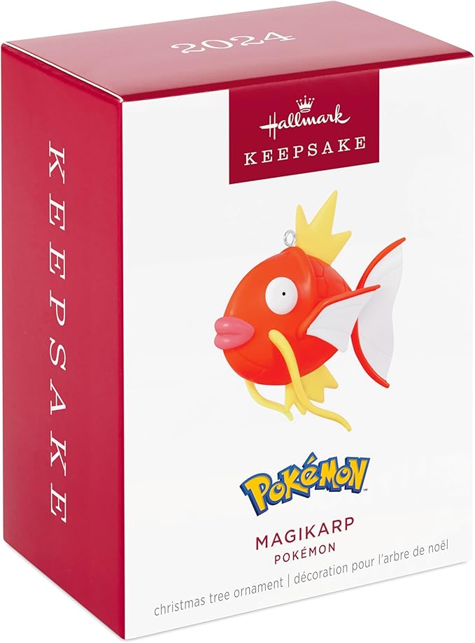 Hallmark Keepsake Christmas Ornament 2024, Pokémon Magikarp, Gifts for Pokémon Fans