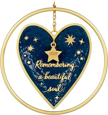 Click to see full view       Hallmark Keepsake Christmas Ornament 2024, Remembering a Beautiful Soul, Metal, Remembrance Gift