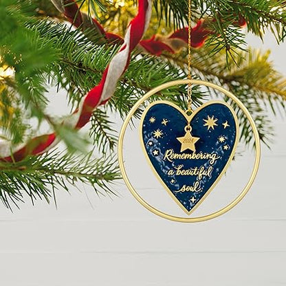 Click to see full view       Hallmark Keepsake Christmas Ornament 2024, Remembering a Beautiful Soul, Metal, Remembrance Gift