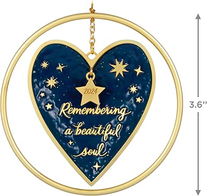 Click to see full view       Hallmark Keepsake Christmas Ornament 2024, Remembering a Beautiful Soul, Metal, Remembrance Gift