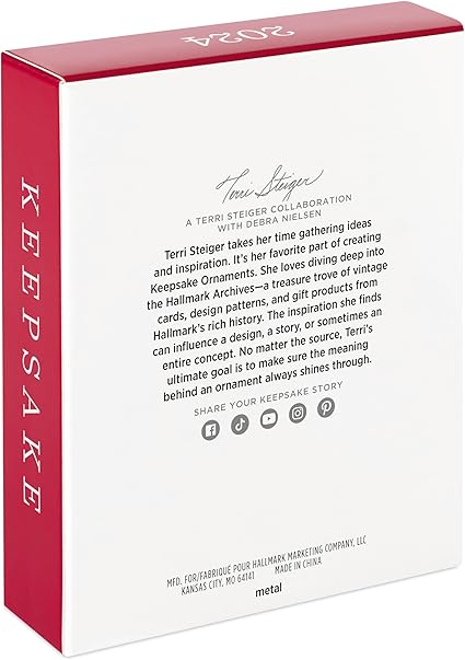 Click to see full view       Hallmark Keepsake Christmas Ornament 2024, Remembering a Beautiful Soul, Metal, Remembrance Gift