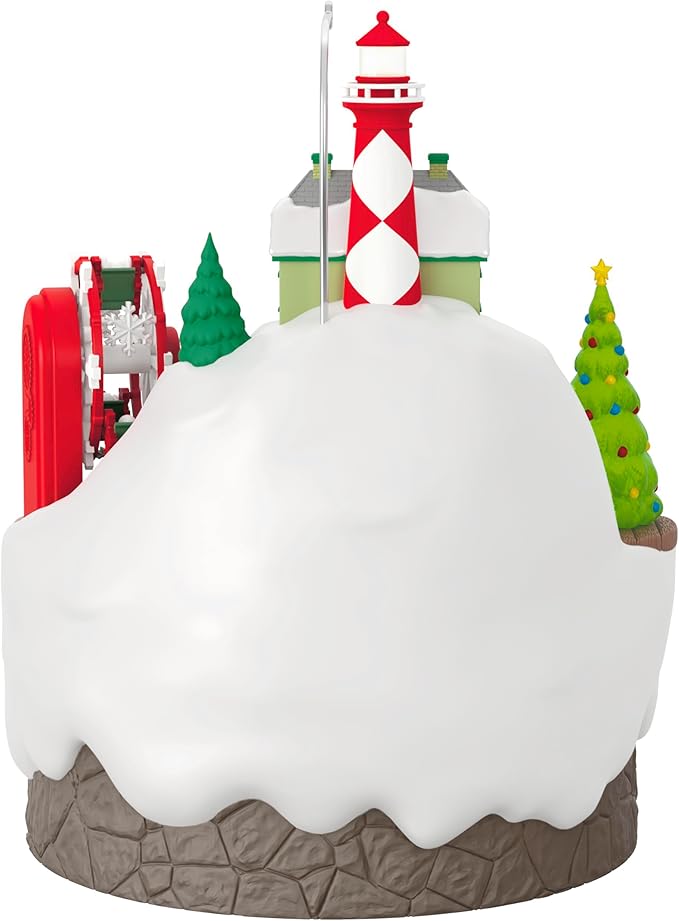 Hallmark Keepsake Christmas Ornament 2024, Santa's Seaside Carnival Musical with Light and Motion, Santa Collectors Gifts
