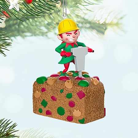 Hallmark Keepsake Christmas Ornament 2024, Shaky Cake with Sound and Motion, Funny Gifts