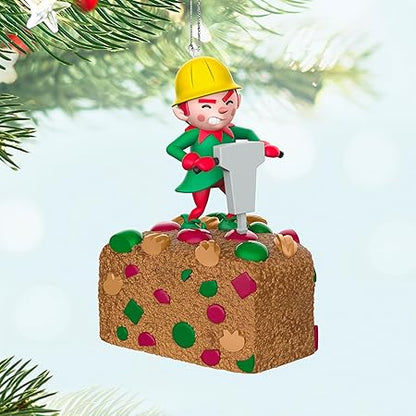 Hallmark Keepsake Christmas Ornament 2024, Shaky Cake with Sound and Motion, Funny Gifts