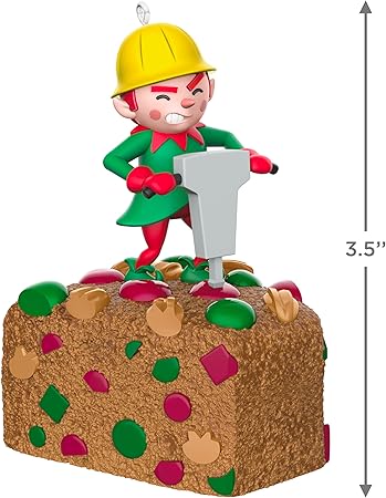 Hallmark Keepsake Christmas Ornament 2024, Shaky Cake with Sound and Motion, Funny Gifts