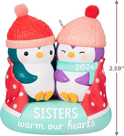 Hallmark Keepsake Christmas Ornament 2024, Sisters Warm Our Hearts 2024
