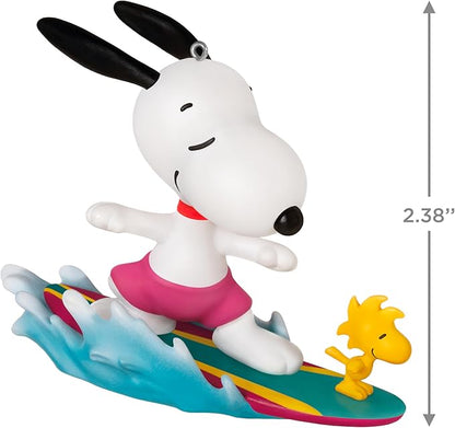 Hallmark Keepsake Christmas Ornament 2024, Peanuts Spotlight on Snoopy Surf's Up!, Gifts for Peanuts Fans