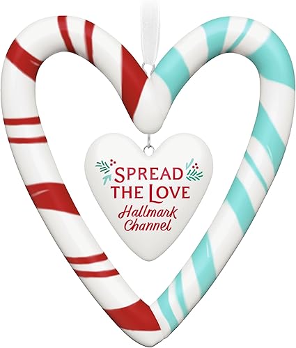 Hallmark Keepsake Christmas Ornament 2024, Hallmark Channel Spread The Love, Porcelain