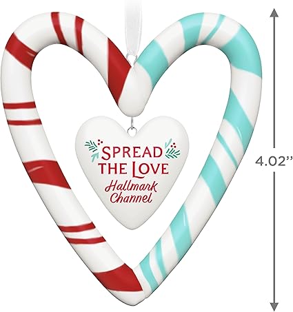 Hallmark Keepsake Christmas Ornament 2024, Hallmark Channel Spread The Love, Porcelain