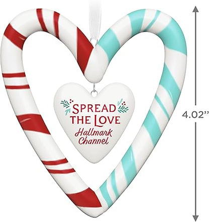 Hallmark Keepsake Christmas Ornament 2024, Hallmark Channel Spread The Love, Porcelain