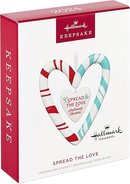 Hallmark Keepsake Christmas Ornament 2024, Hallmark Channel Spread The Love, Porcelain