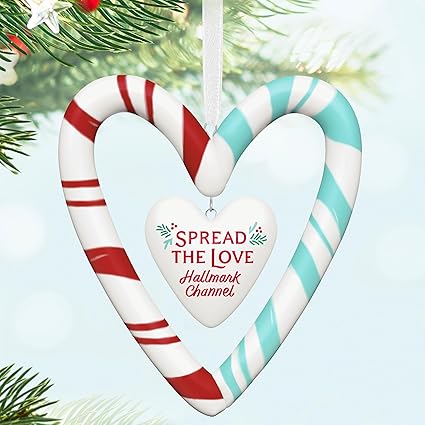 Hallmark Keepsake Christmas Ornament 2024, Hallmark Channel Spread The Love, Porcelain