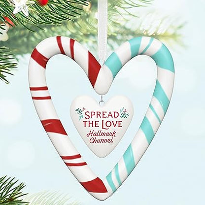 Hallmark Keepsake Christmas Ornament 2024, Hallmark Channel Spread The Love, Porcelain