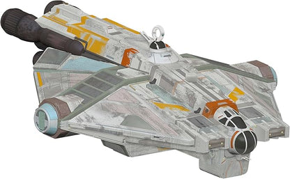 Hallmark Keepsake Christmas Ornament 2024, Star Wars: Rebels 10th Anniversary The Ghost with Sound, Gifts for Star Wars Fans