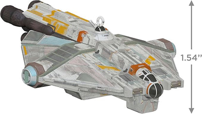 Hallmark Keepsake Christmas Ornament 2024, Star Wars: Rebels 10th Anniversary The Ghost with Sound, Gifts for Star Wars Fans