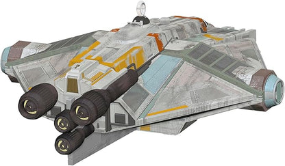 Hallmark Keepsake Christmas Ornament 2024, Star Wars: Rebels 10th Anniversary The Ghost with Sound, Gifts for Star Wars Fans
