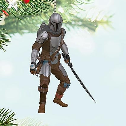 Hallmark Keepsake Christmas Ornament 2024, Star Wars: The Mandalorian Wielding The Darksaber, Gifts for Star Wars Fans