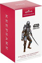 Hallmark Keepsake Christmas Ornament 2024, Star Wars: The Mandalorian Wielding The Darksaber, Gifts for Star Wars Fans