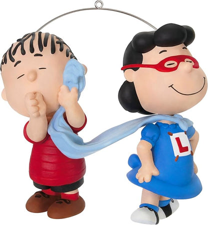 Hallmark Keepsake Christmas Ornament 2024, The Peanuts Gang Super Lucy and Linus, Gifts for Peanuts Fans