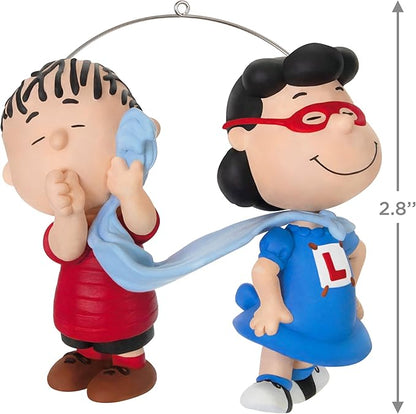 Hallmark Keepsake Christmas Ornament 2024, The Peanuts Gang Super Lucy and Linus, Gifts for Peanuts Fans