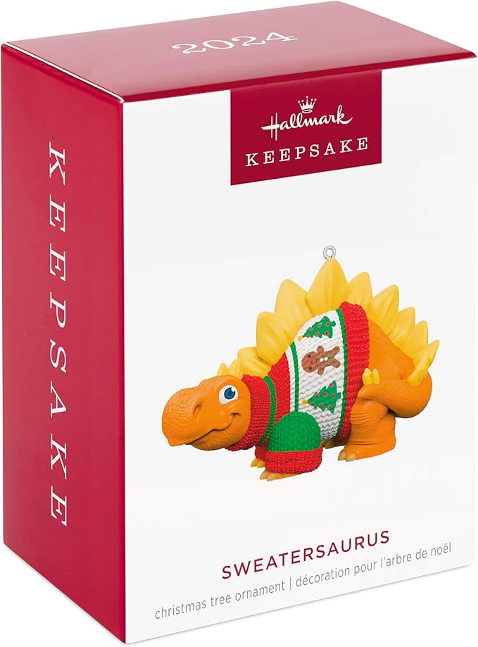 Hallmark Keepsake Christmas Ornament 2024, Sweatersaurus, Funny Gifts