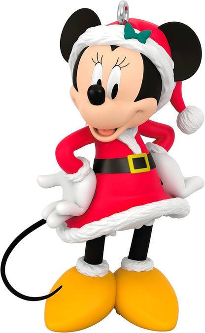 Hallmark Keepsake Christmas Ornament 2024, Disney Minnie Mouse Very Merry Minnie, Gifts for Disney Fans