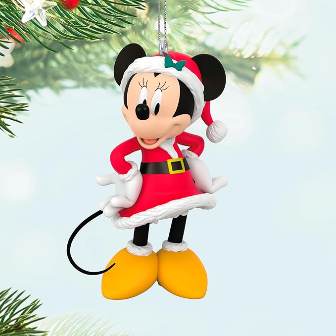 Hallmark Keepsake Christmas Ornament 2024, Disney Minnie Mouse Very Merry Minnie, Gifts for Disney Fans