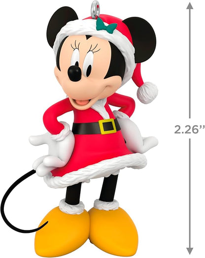 Hallmark Keepsake Christmas Ornament 2024, Disney Minnie Mouse Very Merry Minnie, Gifts for Disney Fans