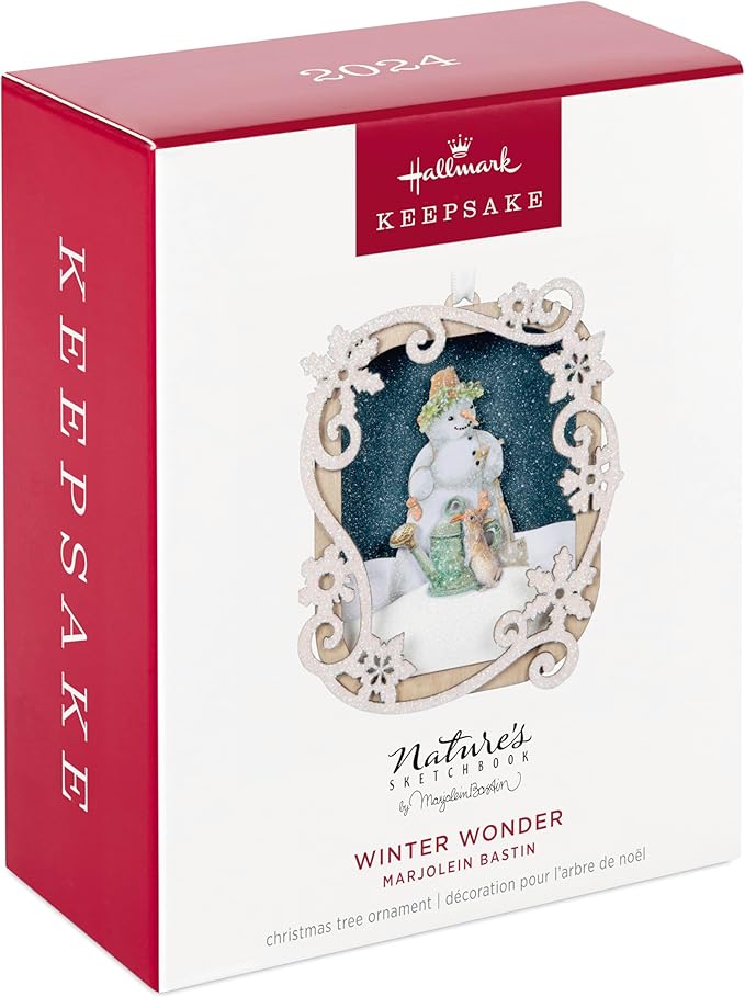 Hallmark Keepsake Christmas Ornament 2024, Marjolein Bastin Winter Wonder Papercraft, Gifts for Nature Lovers