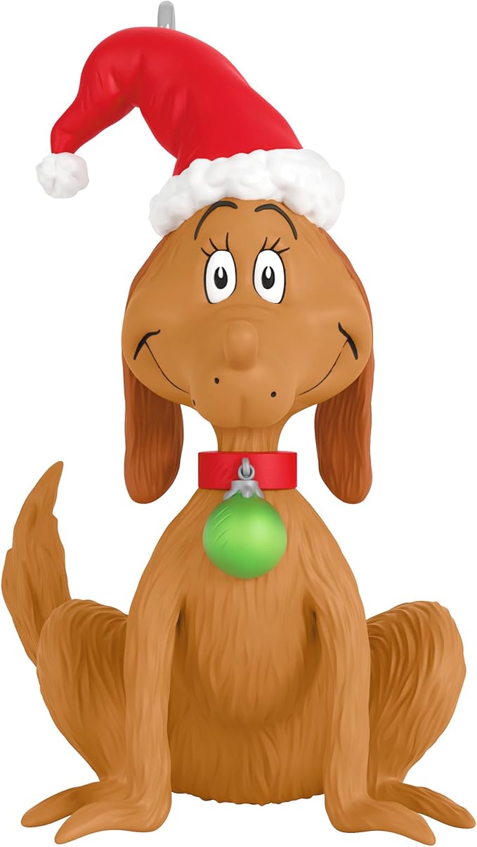 Hallmark Keepsake 1.25" Mini Christmas Ornament 2025, Dr. Seuss's How The Grinch Stole Christmas! Merry Max, Christmas Movie Gifts