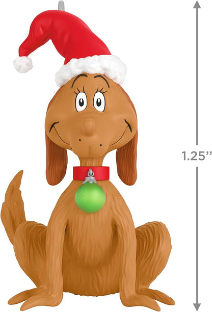 Hallmark Keepsake 1.25" Mini Christmas Ornament 2025, Dr. Seuss's How The Grinch Stole Christmas! Merry Max, Christmas Movie Gifts