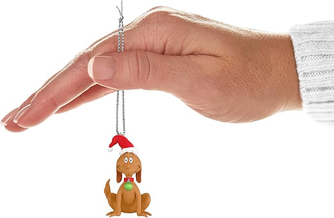 Hallmark Keepsake 1.25" Mini Christmas Ornament 2025, Dr. Seuss's How The Grinch Stole Christmas! Merry Max, Christmas Movie Gifts