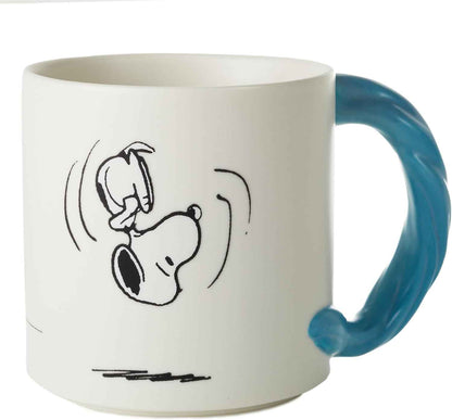 Hallmark Peanuts Linus and Snoopy Coffee Mug (Dimensional Blanket) 17 oz., Gifts for Moms, Dad, Teacher, Boss