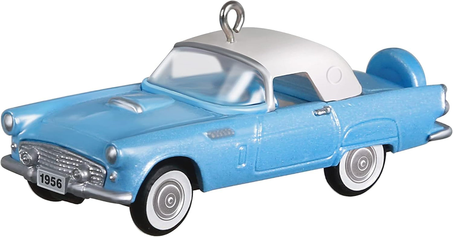 Hallmark Keepsake 0.79" Miniature Christmas Ornament 2021, 1956 Ford Thunderbird Lil' Classic Cars, Mini - BCGiftMall