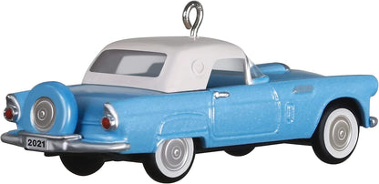 Hallmark Keepsake 0.79" Miniature Christmas Ornament 2021, 1956 Ford Thunderbird Lil' Classic Cars, Mini - BCGiftMall