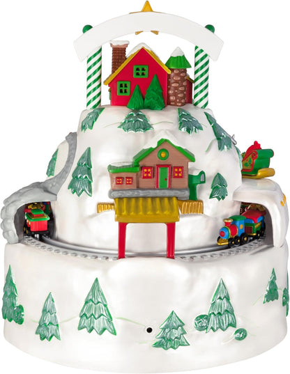 Hallmark Keepsake Christmas Tabletop Decoration, North Pole Village with Light, Sound and Motion, Santa Collectors Gifts