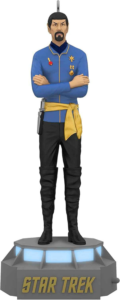 Hallmark Keepsake Christmas Ornament 2021, Star Trek Mirror, Mirror Collection First Officer Spock, Storytellers Light and Sound