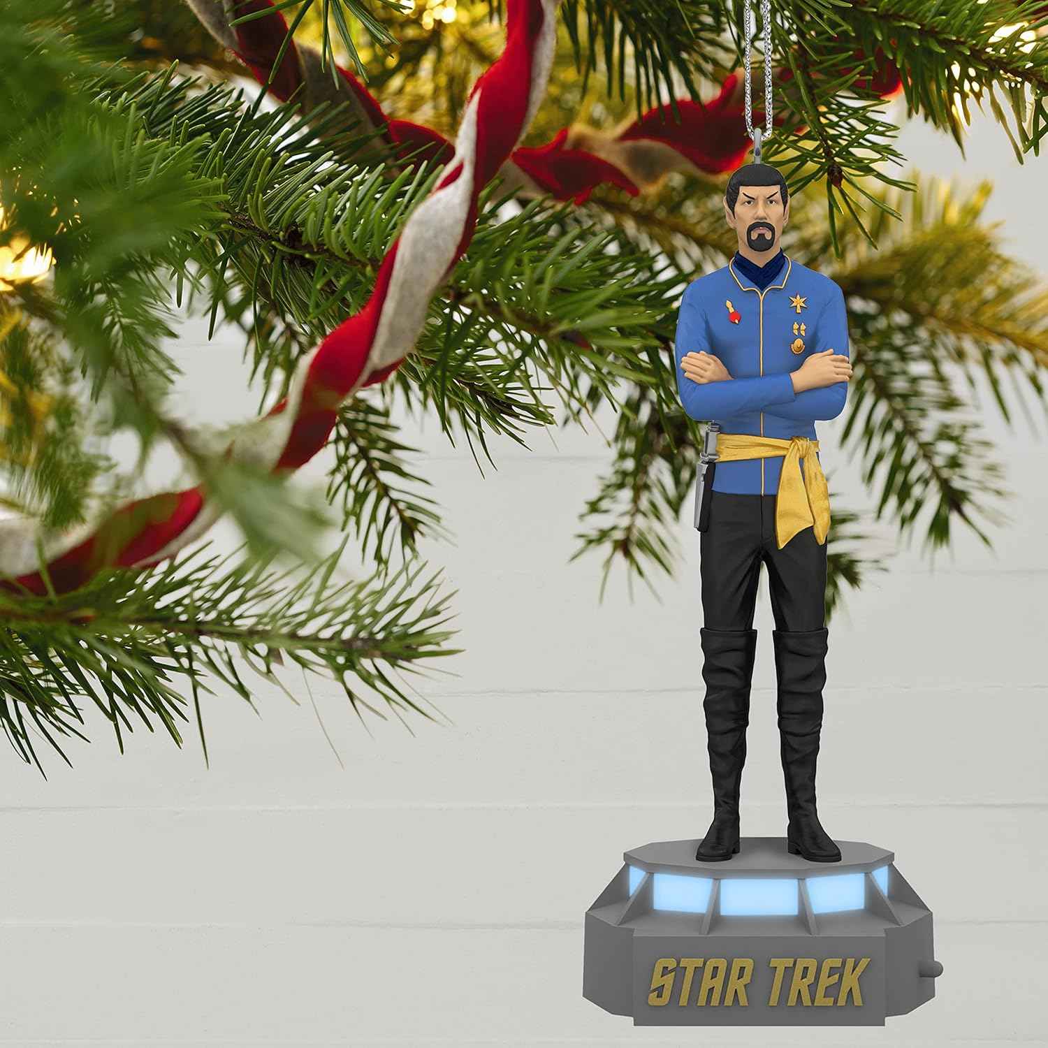 Hallmark Keepsake Christmas Ornament 2021, Star Trek Mirror, Mirror Collection First Officer Spock, Storytellers Light and Sound