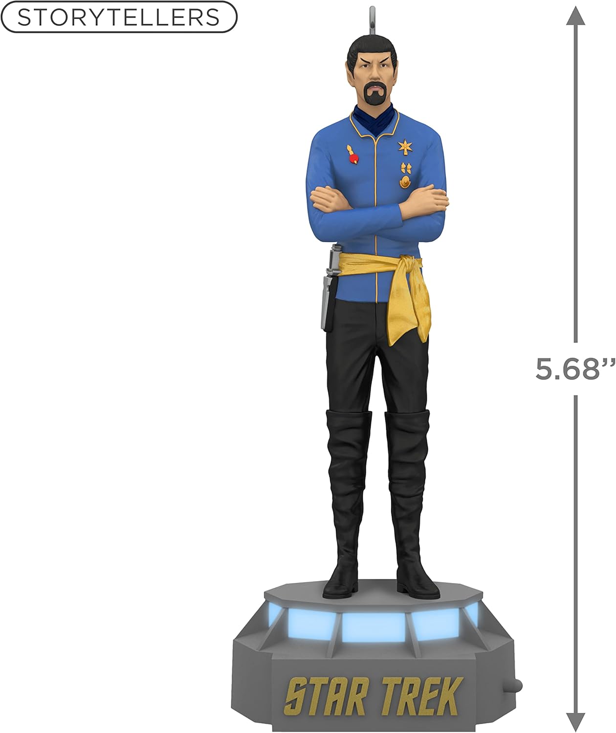 Hallmark Keepsake Christmas Ornament 2021, Star Trek Mirror, Mirror Collection First Officer Spock, Storytellers Light and Sound - BCGiftMall