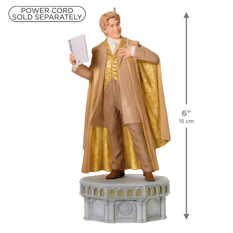 2026 Christmas Ornament Harry Potter and the Chamber of Secrets Collection Gilderoy Lockhart Ornament With Light and Sound