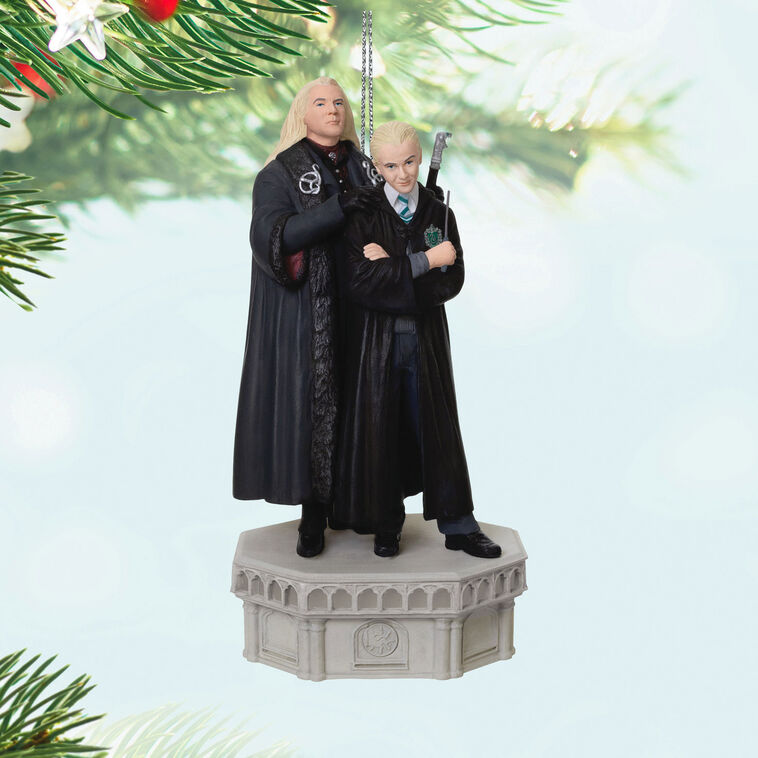 Hallmark 2026 Christmas Harry Potter and the Chamber of Secrets Collection Lucius and Draco Malfoy Ornament With Light and Sound