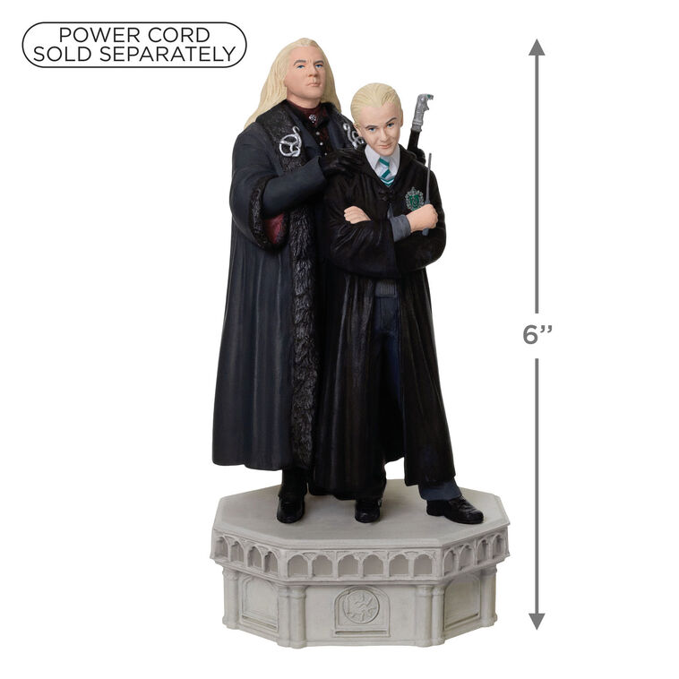 Harry Potter and the Chamber of Secrets™ Collection Lucius and Draco Malfoy Ornament With Light and Sound - BCGiftMall