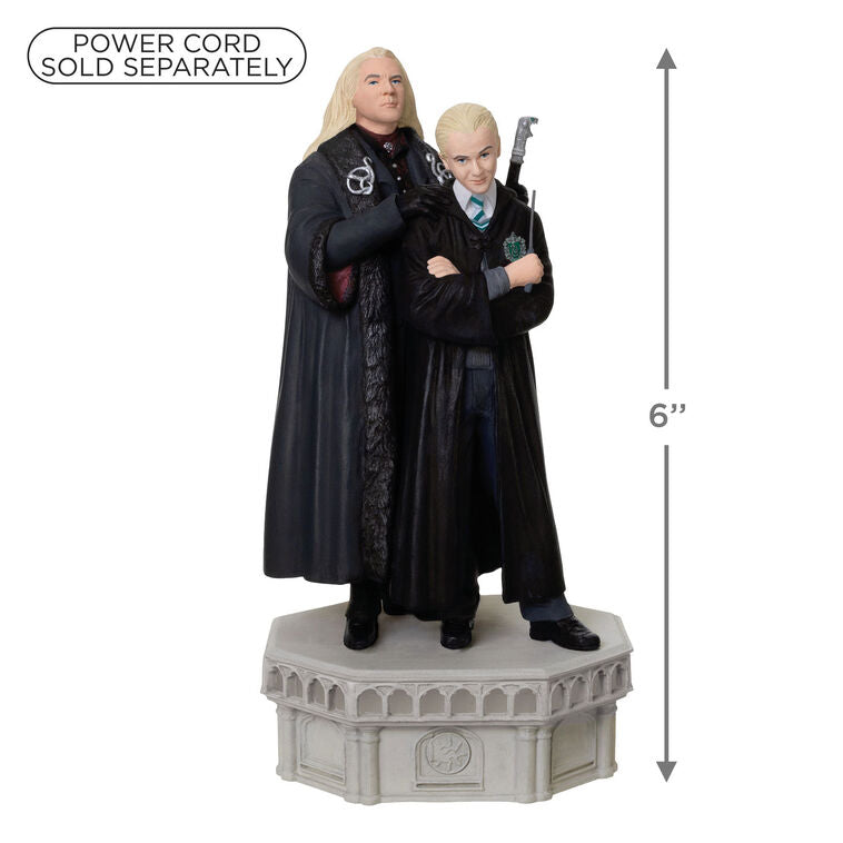 Hallmark 2026 Christmas Harry Potter and the Chamber of Secrets Collection Lucius and Draco Malfoy Ornament With Light and Sound