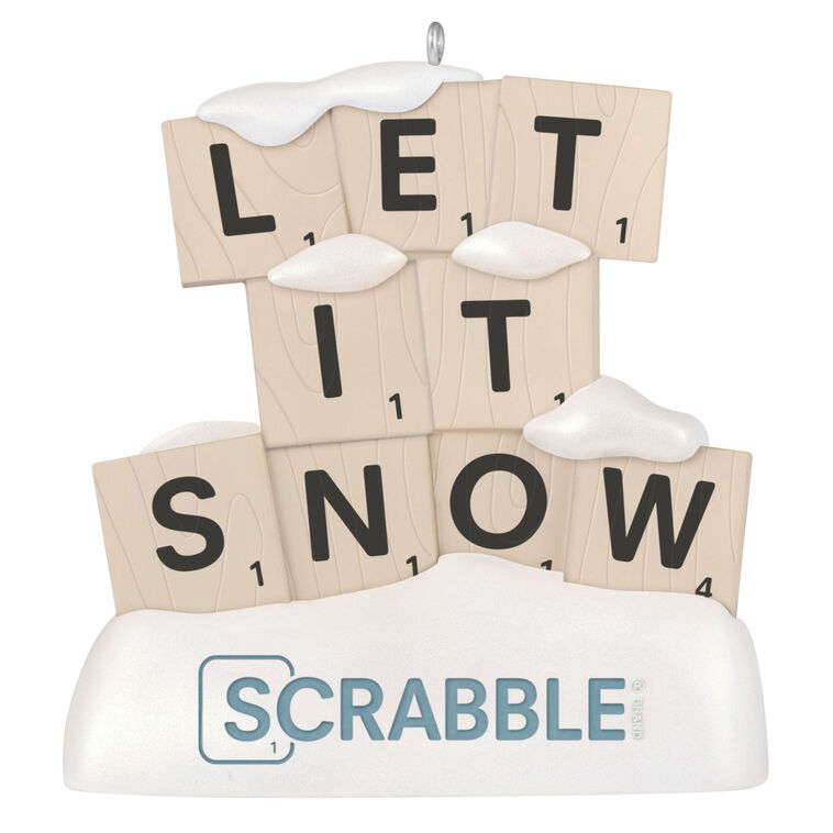 Hallmark 2026 Christmas Hasbro Scrabble Let It Snow Ornament