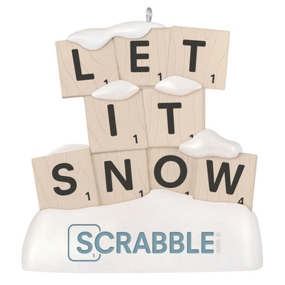 Hallmark 2026 Christmas Hasbro Scrabble Let It Snow Ornament