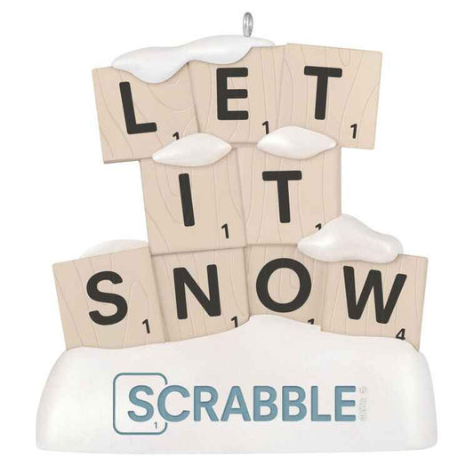 Hallmark 2026 Christmas Hasbro Scrabble Let It Snow Ornament