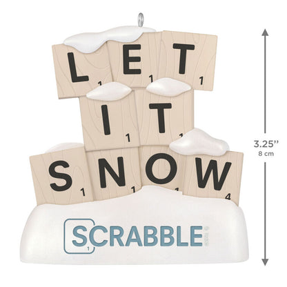 Hallmark 2026 Christmas Hasbro Scrabble Let It Snow Ornament