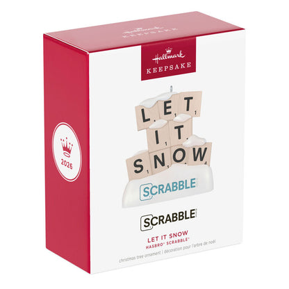 Hallmark 2026 Christmas Hasbro Scrabble Let It Snow Ornament